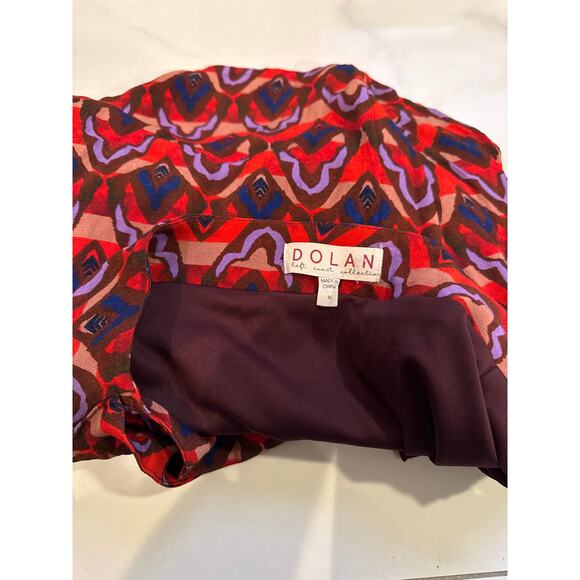 Anthropologie Dolan Left Coast Collection Ruched Ruffle Mini Skirt Sz M - Picture 3 of 8